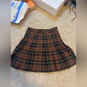 Aritzia Sunday Best Olive Mini Skirt